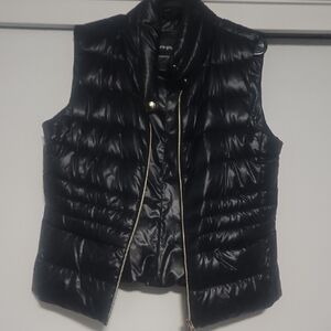 Herno Shiny Black Quilted Vest